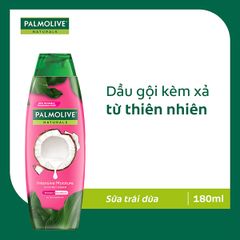 Dầu gội Palmolive kèm dầu xả chiết xuất thiên nhiên dưỡng ẩm bổ sung từ sữa dừa 180ml
