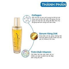 Serum tinh chất vàng 24K Trắng Da & Cấp Ẩm Lebelage Heeyul Premium Gold 130ml
