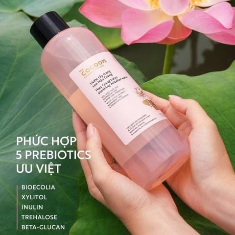 Nước Tẩy Trang Cocoon Sen Hậu Giang Hau Giang Lotus Soothing Micellar Water 500ml