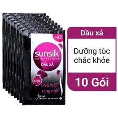 Dầu xả Sunsilk óng mượt rạng ngời 6.1ml x 10 gói (Dây)