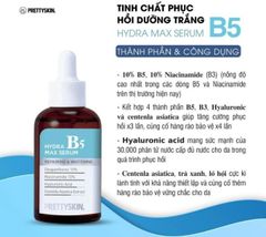 Serum Phục Hồi Dưỡng Trắng Pretty Skin Hydra B5 Max Serum 50ml