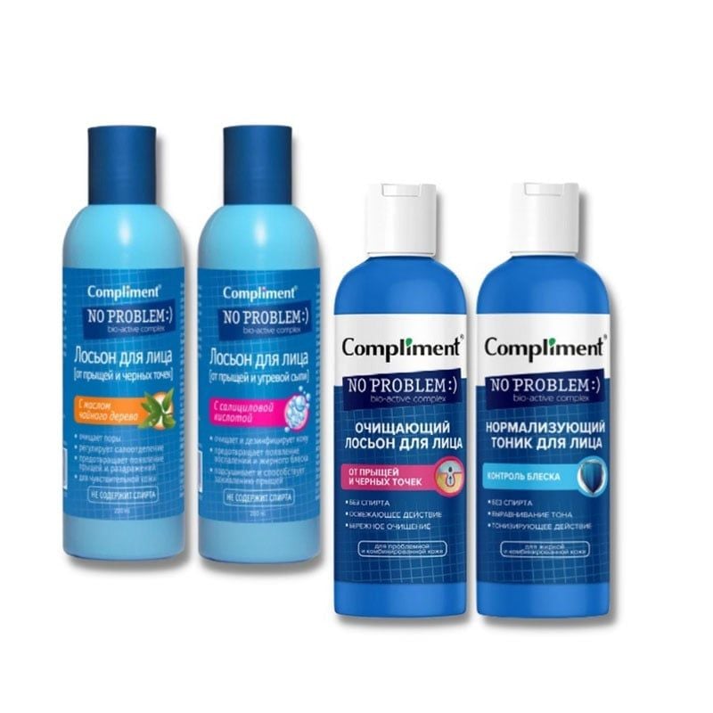 Toner Compliment No Problem Cấp Ẩm, Kiềm Dầu, Mờ Thâm 200ml #SALICYLIC