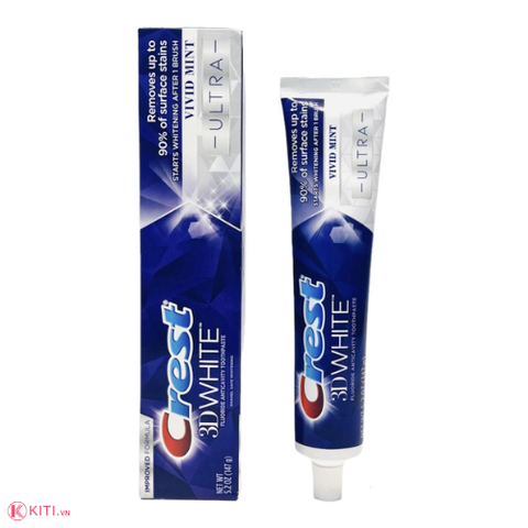Kem đánh răng Crest 3D White Vivid Mint Ultra 147g