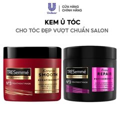 Kem Ủ Tóc TRESemmé Vào Nếp Mượt Mà Keratin Smooth Salon-Quality Treatment Mask 180ml