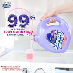 Nước Giặt Xả MaxKleen Hương Nước Hoa Huyền Diệu 3,1kg [can]