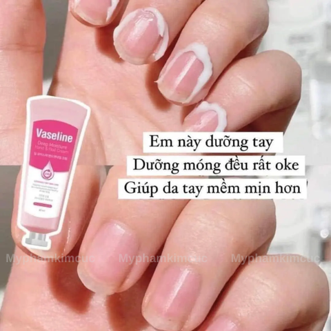 Kem Dưỡng Tay & Móng Vaseline Deep Moisture Hand & Nail Cream 60ml