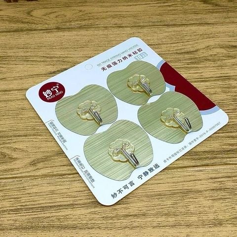 VỈ 4 MÓC DÁN TƯỜNG CHỊU LỰC