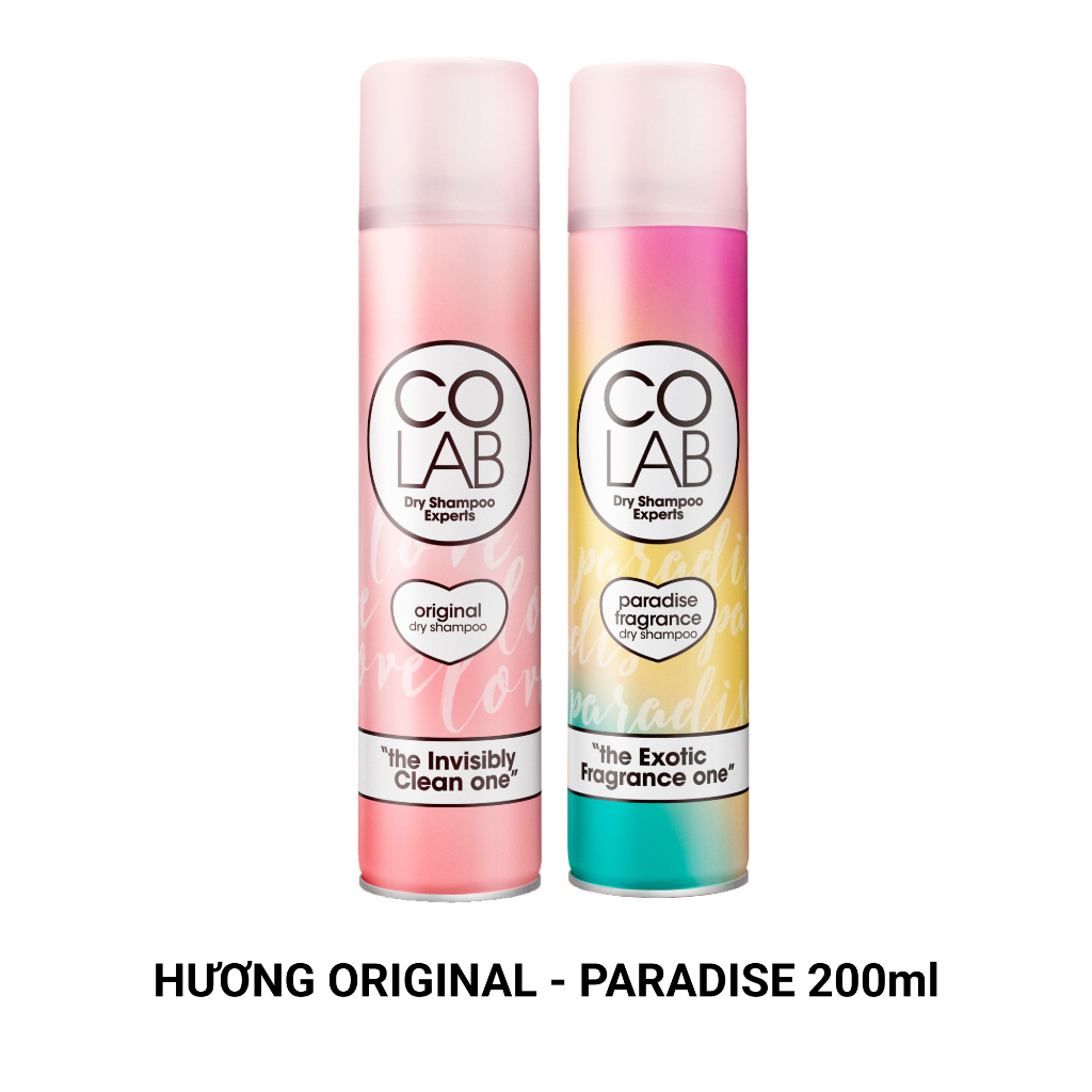 Dầu Gội Khô COLAB Dry Shampoo 200ml