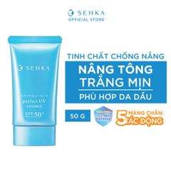 Tinh Chất Chống Nắng Senka Nâng Tông Sáng Mượt Da Dầu 50g