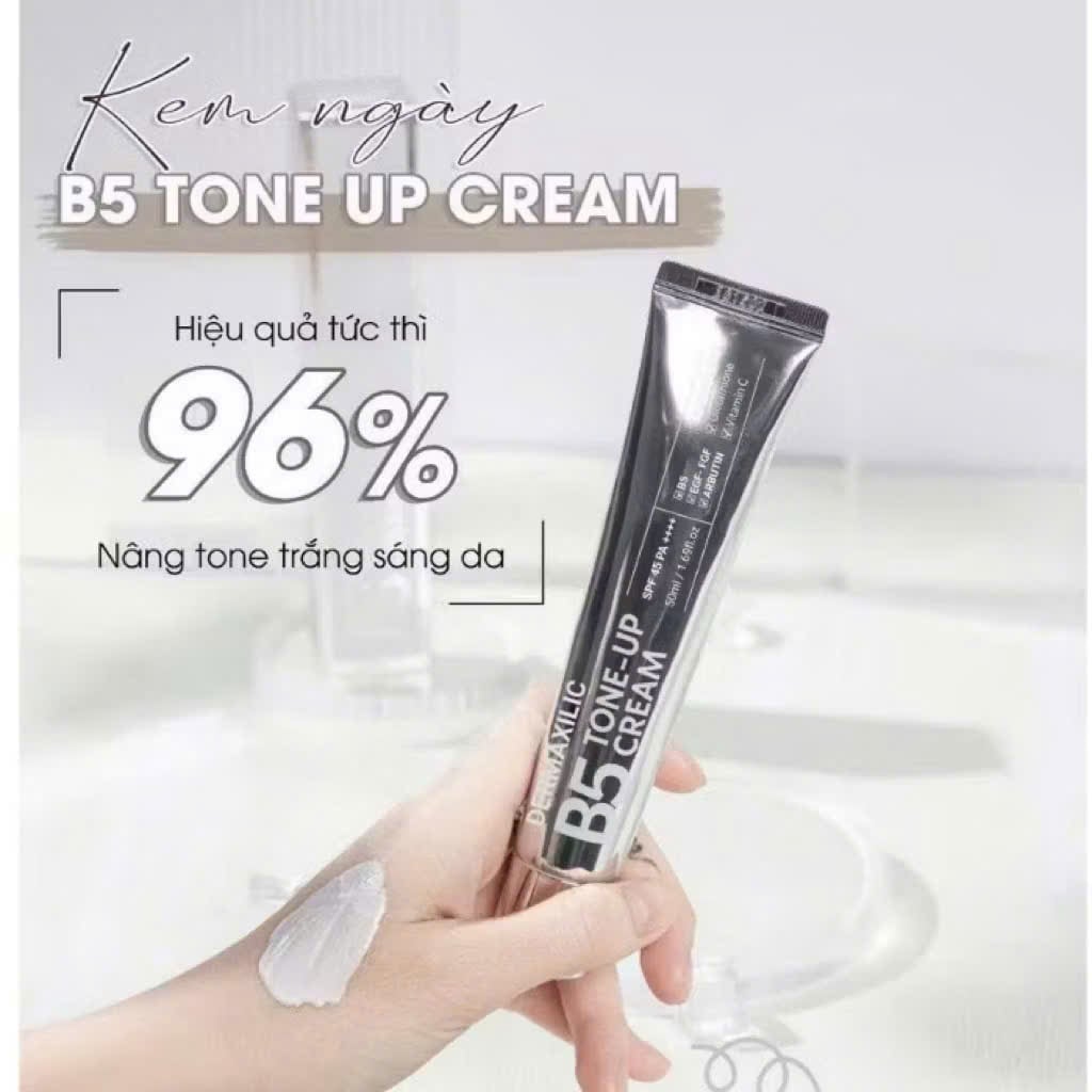 Kem Dưỡng Da Chống Nắng Dermaxilic B5 Tone Up Cream 45ml