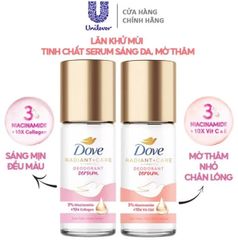 Lăn Khử Mùi DOVE Tinh Chất Serum Sáng Da Mờ Thâm 45ml