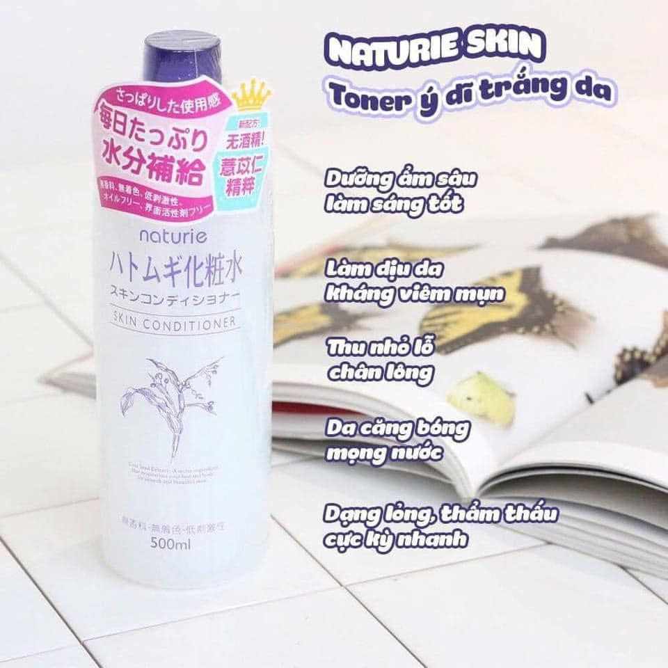 Nước Cân Bằng Naturie Hatomugi Skin Conditioner 500ml