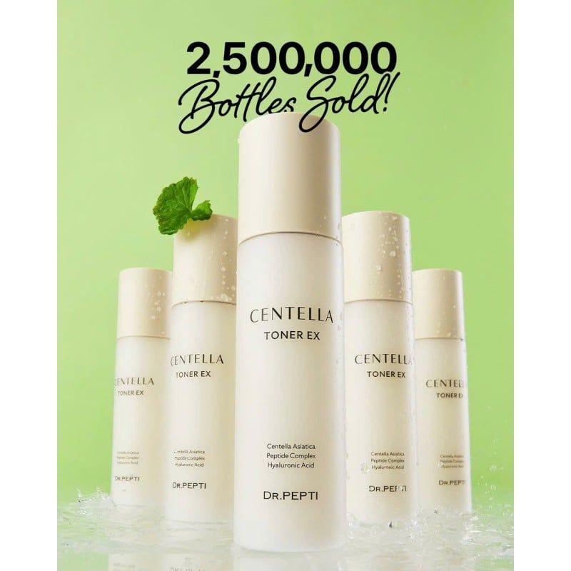 [Mẫu Mới] Nước Cân Bằng Dưỡng Da Căng Bóng Dr. Pepti Centella Toner Ex (180ml)