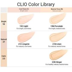 Phấn Nước Clio Che Khuyết Điểm Hoàn Hảo Kill Cover The New Founwear Cushion SPF50+ PA+++ (15gx2) (Tặng 1 lõi refill)