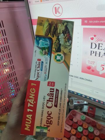 Kem Đánh Răng Dược Liệu Truyền Thống Ngọc Châu [tặng mini 20g]