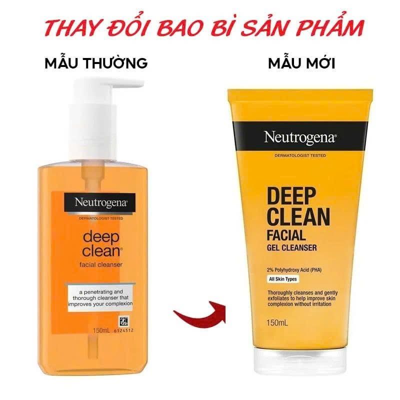 Sữa Rửa Mặt Neutrogena Deep Clean Facial Cleanser 150ML