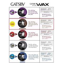 Wax vuốt tóc Gatsby 75g