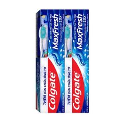 Kem Đánh Răng Colgate Maxfresh Hương Bạc Hà 225g + Bàn Chải Lông Tơ