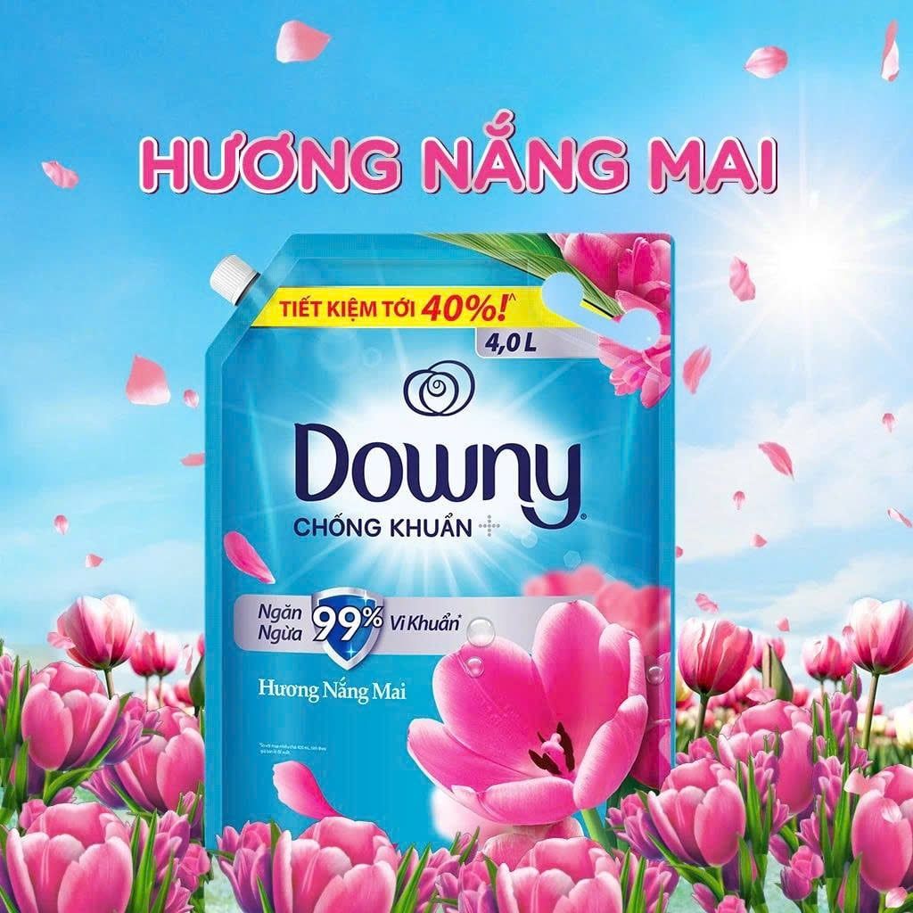Nước xả vải Downy hương nước hoa túi 3 lít