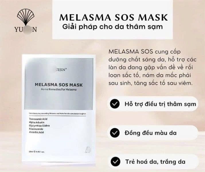Mặt Nạ Dưỡng Trắng Da Yuejin Melasma SOS Mask 25ml