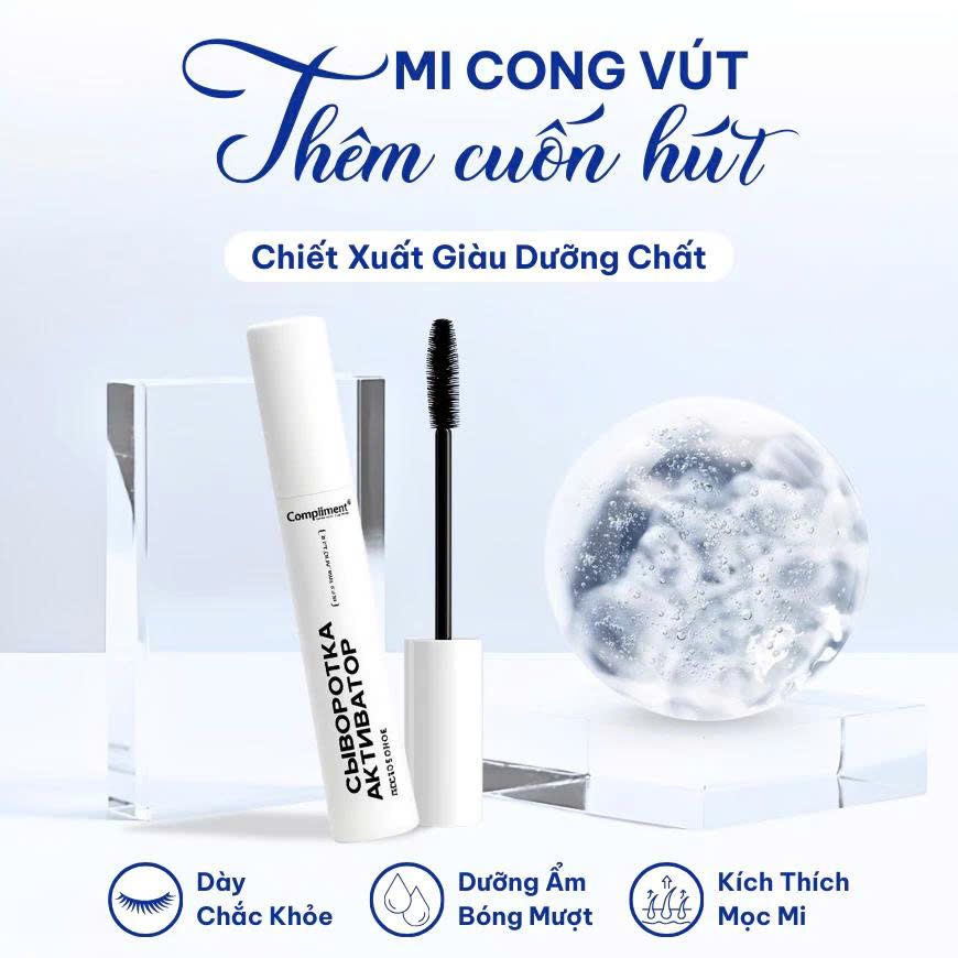 Tinh Chất Dưỡng Mi Compliment Phục Hồi Chắc Khỏe, Giảm Rụng Giúp Mi Dài Dày Tự Nhiên 12ml