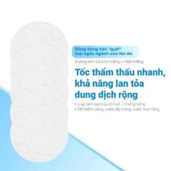 Bông tẩy trang cotton tự nhiên, tiệt trùng, đa tầng Dr.Sera Pearl Double Cleansing Pads