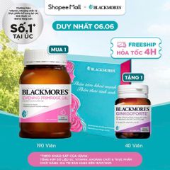 Viên hỗ trợ làn da khỏe mạnh Blackmores Evening Primrose Oil (190 viên)
