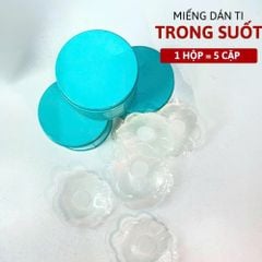 Hộp 10 Miếng Dán Ngực Silicon Tàng Hình, Siêu Dính, Tái Sử Dụng