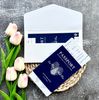  Thiệp Cưới "Hành Trình Hạnh Phúc" - Thiết Kế Passport & Chủ Đề Du Lịch 