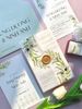 Thiệp Cưới "Olive Tình Nồng" - Giấy Vellum Mờ & Dấu Sáp Vàng