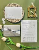  Thiệp Cưới Minimalist White - Tinh Khôi Thuần Khiết 
