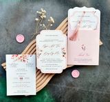  Thiệp Cưới "Hồng Phấn Mộng Mơ" - Dấu Ấn Cổ Điển & Lãng Mạn 
