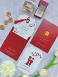  Thiệp Cưới Chibi Hạnh Phúc - Sắc Đỏ Tươi Vui 