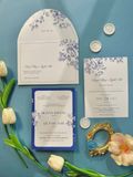  Thiệp Cưới Dải Băng Hạnh Phúc - Sapphire Ribbon 