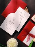  Thiệp Cưới Calendar Red - Dấu Ấn Ngày Chung Đôi 