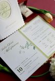  Thiệp Cưới "Vườn Tình Yêu" - Sắc Xanh Thanh Bình & Nét Tối Giản 