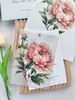 Thiệp Cưới "Mẫu Đơn Tình Nồng" - Giấy Vellum Mờ & Nghệ Thuật Hoa Cỏ