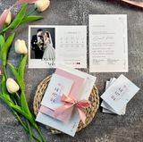  Thiệp Cưới "Hồng Tulip Tinh Khôi" - Dấu Ấn Tình Yêu 