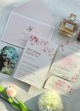 Thiệp Cưới Lịch Hẹn Ngọt Ngào - Dấu Ấn Hồng Pastel 