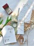  Thiệp Cưới "Vòm Cung Hạnh Phúc" - Sắc xanh Sage & Dấu Sáp Tinh Khôi 