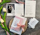  Thiệp Cưới "Hồng Tulip Tinh Khôi" - Dấu Ấn Tình Yêu 
