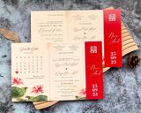  Thiệp Cưới Sen Vàng Tinh Tế - Hẹn Ước Trăm Năm 