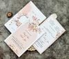  Thiệp Cưới 'Hương Tình Yêu' - Sắc Hồng Pastel & Hoa Lá Mềm Mại 