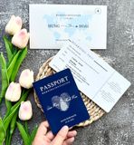  Thiệp Cưới "Hành Trình Hạnh Phúc" - Thiết Kế Passport & Chủ Đề Du Lịch 