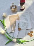  Thiệp Cưới "Dấu Ấn Hẹn Ước" - Nét Tối Giản & Dấu Sáp Cổ Điển 