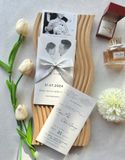  Thiệp Cưới Trắng Tối Giản - Thanh Lịch Vượt Thời Gian 