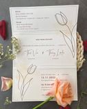  Thiệp Cưới "Tulip Tối Giản" - Vẻ Đẹp Vĩnh Cửu 