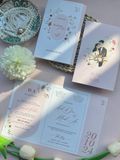  Thiệp Cưới "Giai Điệu Mùa Yêu" - Sắc Hoa Pastel Lãng Mạn 