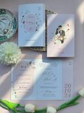 Thiệp Cưới "Giai Điệu Mùa Yêu" - Sắc Hoa Pastel Lãng Mạn 