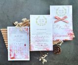  Thiệp Cưới Hồng Pastel Dịu Dàng - Hiện Đại & Tinh Tế 